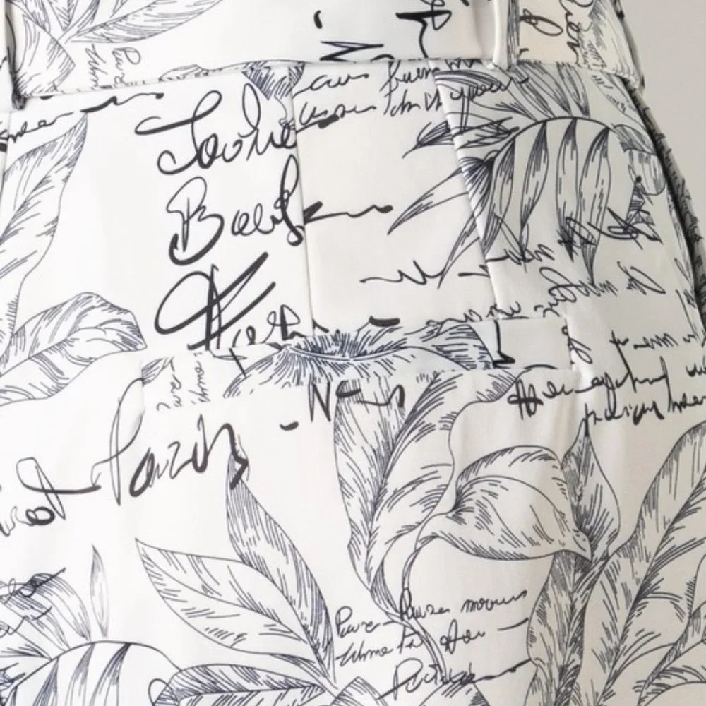 Belted High Waist Print Shorts - Picture 5 of 14